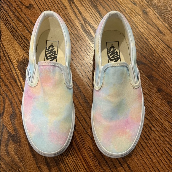 Vans Pastel Water Color Aura Shift Slip On Women’s Size 7 Mens 5.5 - Picture 1 of 3